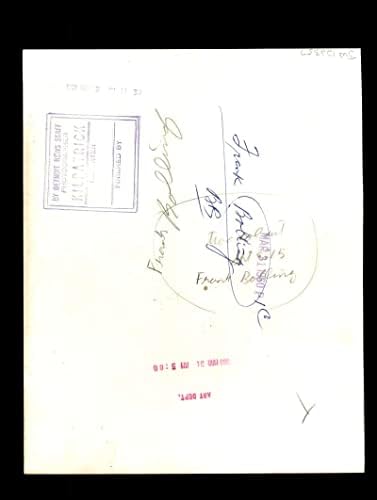 Франк Боллинг Подписа 1960 8x10 Детройт Тайгърс Оригиналната Метална Снимка с Автограф