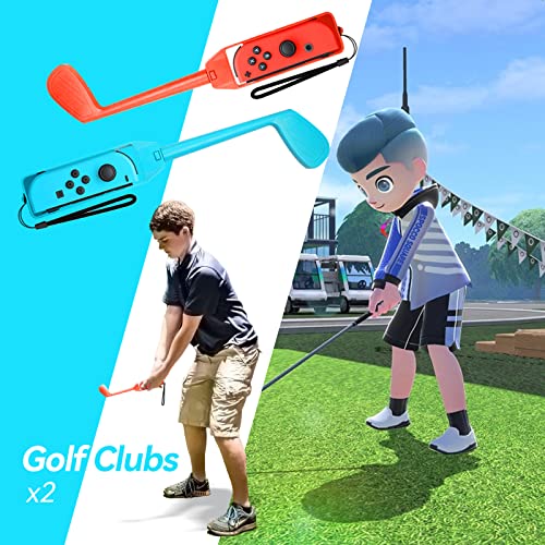 Комплект спортни аксесоари Switch 2023 спортни игри Nintendo Switch 10 в 1: Стика за голф, Тенис ракети, Ръкохватка
