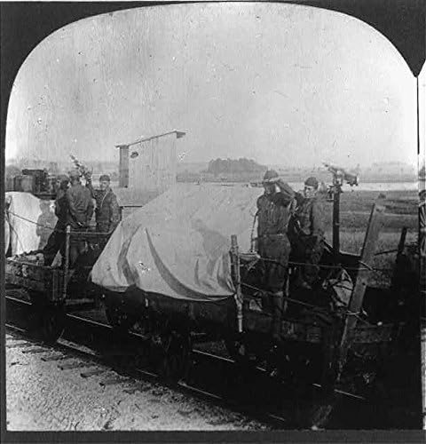 Снимка: Американски влак с боеприпаси, Първата световна война, Първата Световна война, Железопътен вагон, RR,