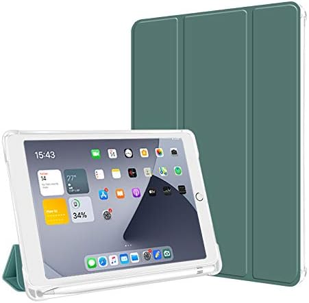 Калъф Aoub за iPad Mini 5 2019, Трехстворчатая поставка, Автоматичен режим на заспиване/събуждане, Тънък, smart-калъф, Матиран Прозрачен Мек устойчив на удари калъф от TPU с прит?