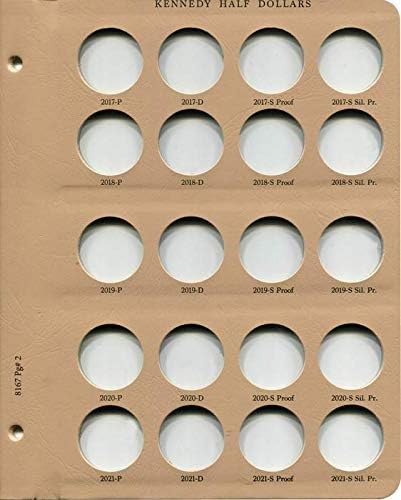 Пейзажна набор от Dansco US Kennedy на Полдоллара с Пробными монети 1964-20218166, 8167