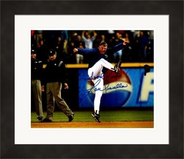 Снимка Лу Пиньеллы с автограф 8x10 (мениджър Сиатъл Маринърс) SC9 в матова рамка - Снимки на MLB с автограф