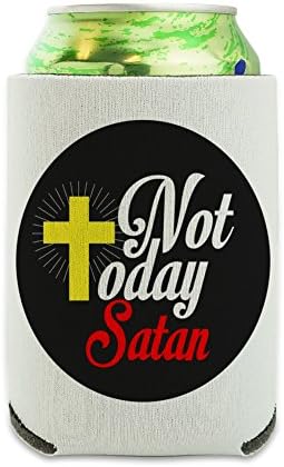 Не и днес Сатанински Кръст Християнска Религиозна Банка-Охладител За напитки С ръкав За Обнимания Сгъваем Изолатор - Притежателя с изолация за напитки