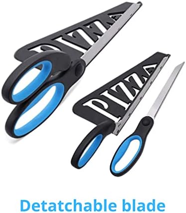 SHINYSTAR с цилиндрична форма (13 инча) Сверхострые Ножица за пица от неръждаема стомана, Кухненски Ножици, Нож за рязане на пица с тавата, Многофункционални (плешката, но