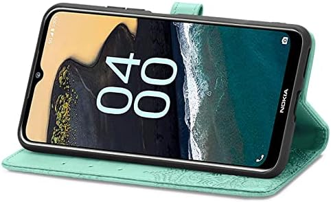 LEMAXELERS е съвместим с калъф-портфейл Nokia G400 5G с отпечатан във вид на мандала. премиум-клас, от изкуствена