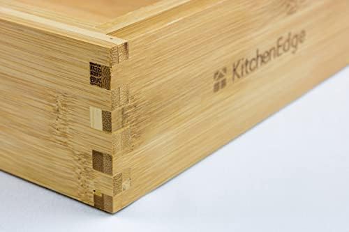 KitchenEdge Регулируема с Кухненски органайзер за съдове и отломки, разширяем до 33 см в ширина, 9 офиси,