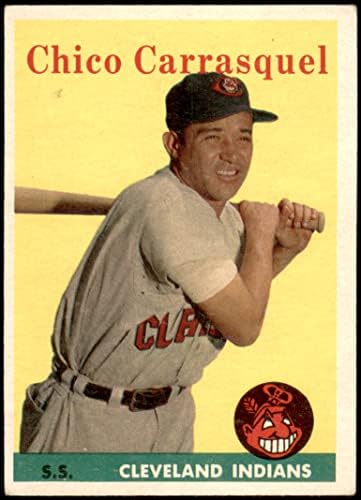 1958 Topps # 55 Чико Карраскель Кливланд Индианс (Бейзболна картичка) EX индианците