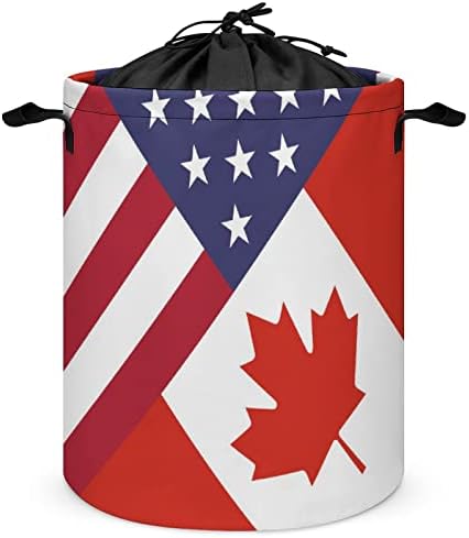 Америка, Канада Флаг Кошница За Дрехи На Съвсем Малък Кош За Съхранение На Бельо Голяма Кошница-Органайзер За Играчки