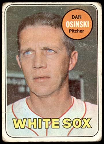 1969 Topps # 622 Дан Осински Чикаго Уайт Сокс (Бейзболна картичка) АВТЕНТИЧЕН Уайт Сокс