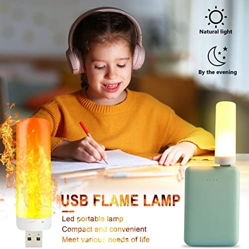 Led USB Огнено Лампи Компютърна Зареждане на Мини Преносими Свещ се Запалва CO9
