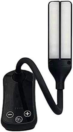 Креативна Двухголовочная Акумулаторна Малка Настолна Лампа със Скоба Сензорен Контрол с Регулируема Лампа За