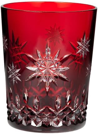 Waterford Snowflake Wishes 2011 Желае радост Prestige Edition Ruby Двойно Старомоден стъкло