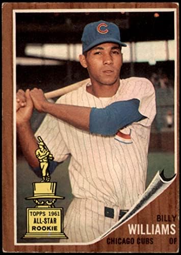 1962 Topps 288 Били Уилямс Чикаго Къбс (Бейзболна картичка) VG Cubs