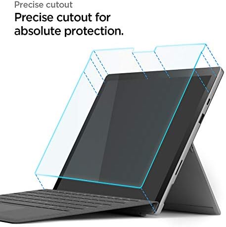 Защитно фолио от закалено стъкло Spigen [GlasTR Slim] е Предназначена за Surface Pro 7 / Surface Pro 7 Plus