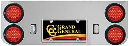 GG Grand General 91860 Хромирани Задния панел с 4-инчов Перламутрово-Червена led подсветка Само на втулке