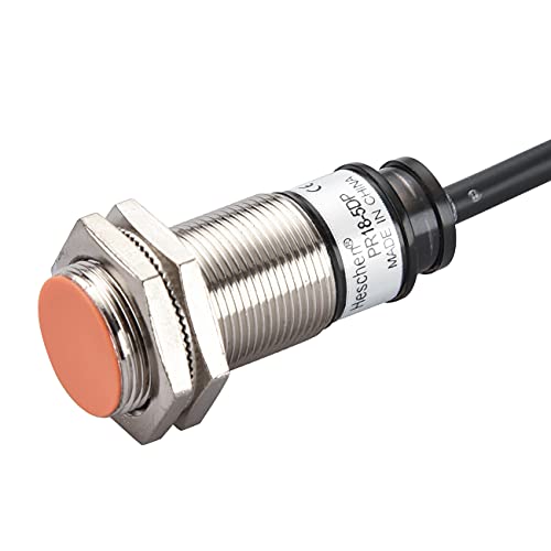 Индуктивен сензор за близост Heschen M18 Преминете PR18-5DP Цилиндричен тип Детектор 5 мм DC12-24V 3-Проводный