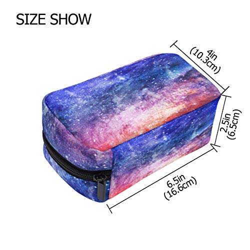 Чанта за грим Unicey Starry Sky Преносима Косметичка-Тоут, Козметичен Органайзер за Пътуване, Чанта за Тоалетни