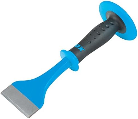 OX Tools 3 Длето за пол/Тухли с гумена накладным щит за ръце