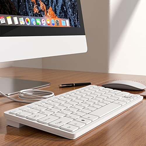 SGIN Клавиатура Проводна USB, Щепсела и да Играе USB-Клавиатура, Компютърна Клавиатура за Лаптоп, Офис десктоп,