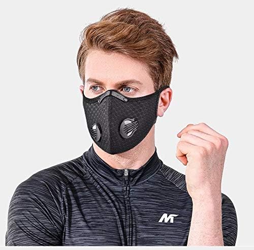 Множество Пылезащитная маска за лице с филтри, Индивидуална защита, регулируеми за Колоездене, бягане, активен