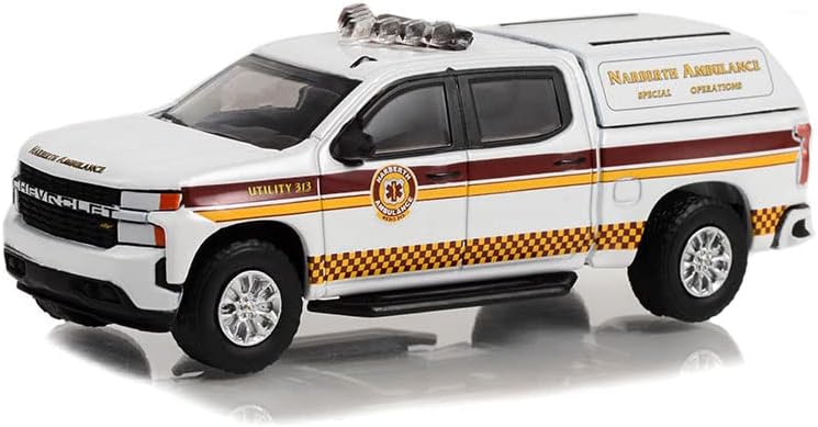 Greenlight 67040-E Бърза помощ Серия 1 - 12020 Chevy Silverado - за Специални операции на спешна помощ Нарберта