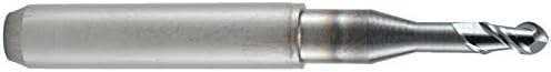 Frontier CNC Tools AlTiN Топка Бележка fresa 3 мм, 2 Канала, 50 мм по цялата дължина, диаметър джолан 6 мм,