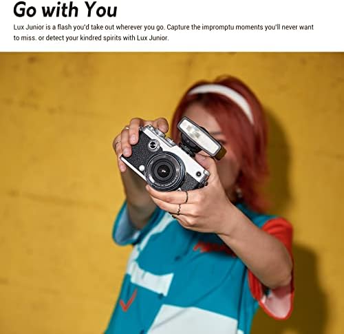 Светкавица за фотоапарат Godox Junior Lux в ретро стил, GN12 6000 K ± 200 K CCT, Автоматични и ръчни режими