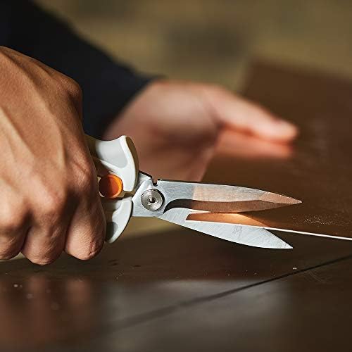 Ножици Fiskars Crafts Easy Action PowerCut, 8 парчета, Бял /Сив