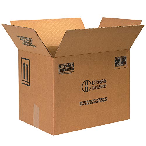 Caja Доставка Кутии с боя F-Style, 4-1 Галон, 16 3/8 x 11 3/8x 12 3/8, Крафт, 10 бр/Пакет