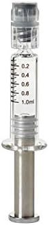 Спринцовка Luer Lock обем 1 мл от borosilicate Огнеупорно стъкло (с измерване на маркировка) - 100 бр Немедицинский