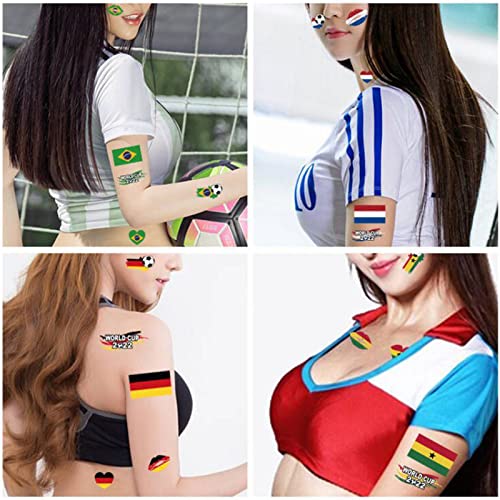 Знаме на световното Първенство Временни Татуировки по Лицето На Етикети на световно първенство по Футбол Футболен