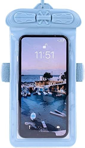 Калъф за телефон Vaxson, съвместим с водоустойчив калъф Gionee Ti13 Dry Bag [без защитни фолиа] син