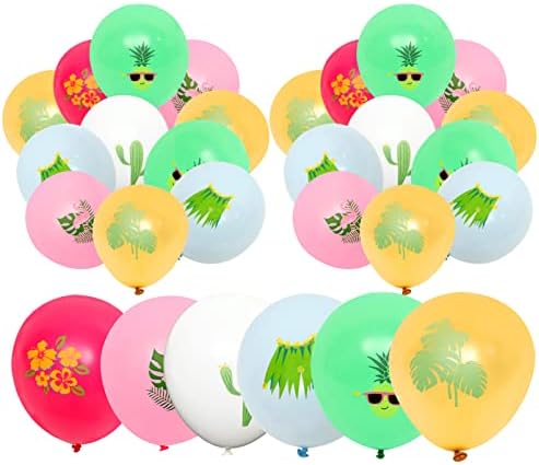 PRETYZOOM Flamingo 30 бр. Комплект Балони за Хавайски Парти, Плажно Парти, Латексный Балон, Хавайски Балон,