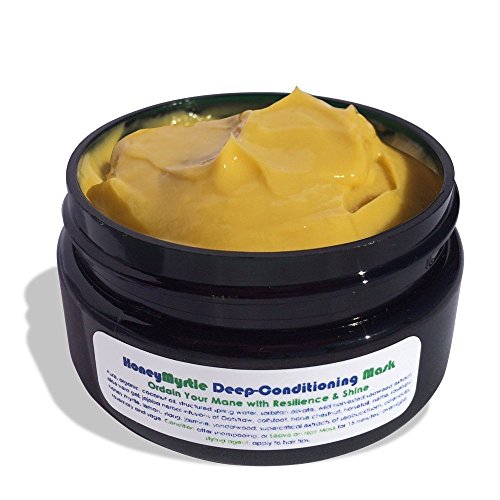 Живи възлияния - Органична маска за дълбоко кондициониране на косата с мед и миртом (1,69 унция | 50 мл)