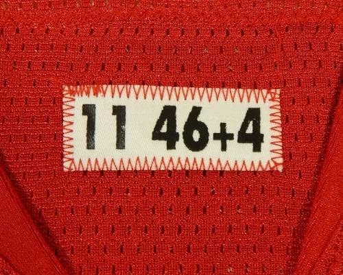 2011 San Francisco 49ers Aubrayo Franklin 92 Пусна Червената Фланелка 46 DP23392 - Използваните тениски за