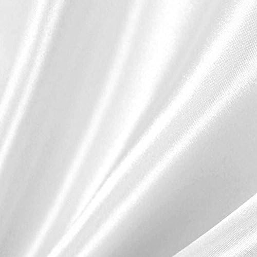 Бял плат сатен с ширина 60 см – 50 ярда в ролка (FB)