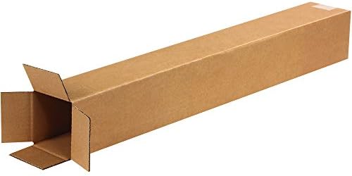 Aviditi 4432100PK Висока кутия от велпапе 4 L x 4 W x 32 H, Крафт, За доставка, опаковане и преместване (опаковка