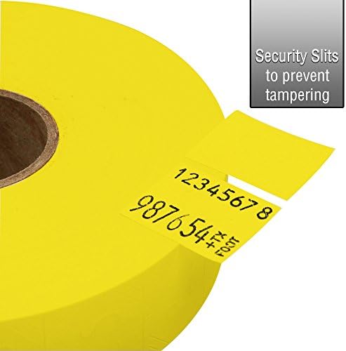 Жълти Ценови етикети за Цената на пистолета Monarch 1136 - 8 Ролки, 14 000 Ценови етикети