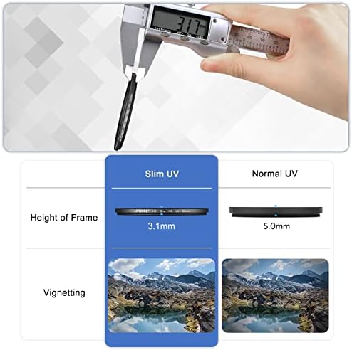 49 mm UV-Филтър за обектив HD MC UV Филтър С Многослойно Покритие, Водоустойчив/Устойчив На надраскване и Защита