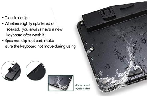 Клавиатурата на BoxWave, съвместима с ASUS Chromebook CX9 (CX9400) - Водоустойчив USB-клавиатура, Моющаяся Водоустойчив