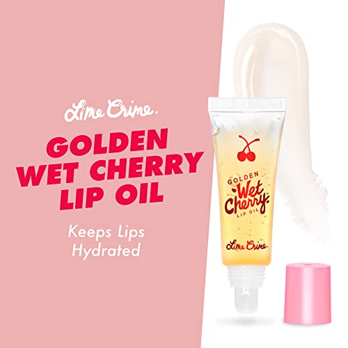 Масло за устни Lime Crime Golden Wet Cherry - Овлажнители, ексфолиращи съставки Придават на устните мекота и
