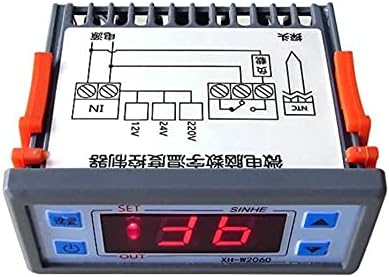 Вграден цифров регулатор на температурата GANYUU 12V 24V 220V термостат за хладилно съхранение в гардероба регулатор на температура контрол на температурата