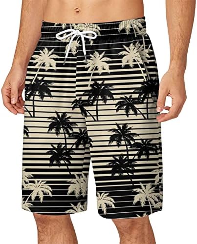 MIASHUI Плажни Шорти За Момчета Бански костюми за Мъже Летни Панталони Големи Размери, С Джоб На съвсем малък