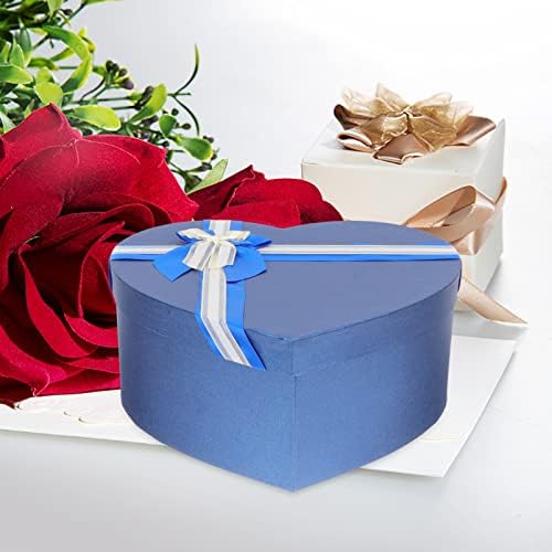 Cabilock Кутия във формата на Сърце Кутия за Консерви Цветове 3шт Изискан Подарък кутия във формата на Сърце