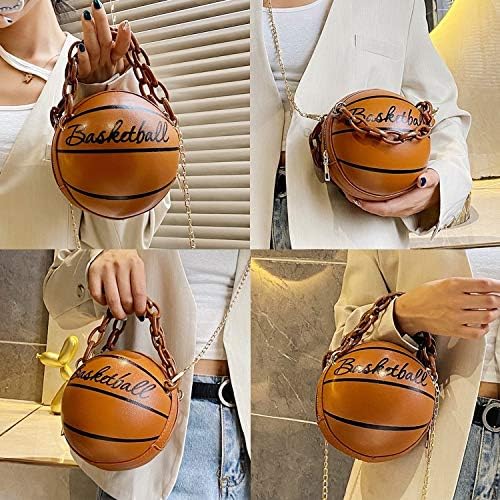 Дамска Чанта-Месинджър под формата на Баскетбол През Рамо, Чантата, Мини Чанта-Тоут, Кръгла Чанта от Изкуствена
