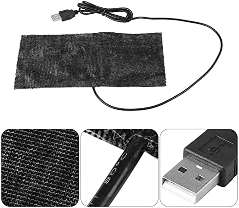 USB Топло 5V 2A От Въглеродни влакна 20 * 10 см Подложка За Мишка Топло Одеяло Нагревателен Мат