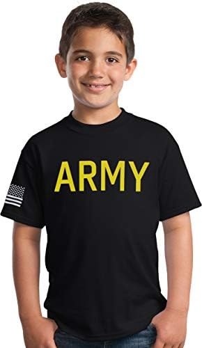 Детска тениска в армия стил PT | Тениска За момче и Момиче от Военна Пехота на САЩ По физическа подготовка