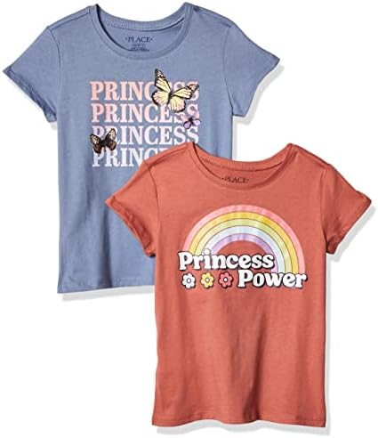 Тениска с къси ръкави и модел за момичета The Children ' s Place, 2 опаковки