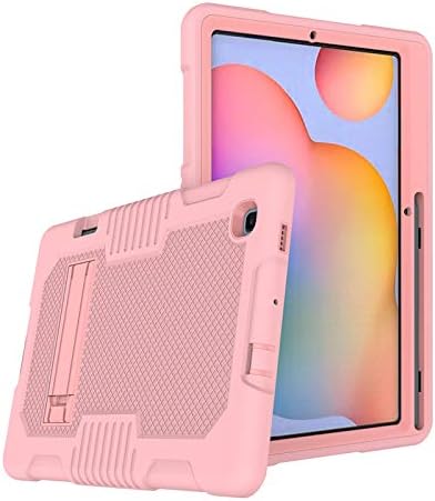 Калъф Hongxinyu за Galaxy Tab S6 Lite-Тънък, защитен от падане, устойчив на удари Защитен калъф с поставка и