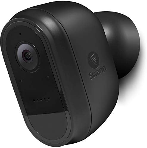Водоустойчива акумулаторна камера за сигурност Swann без кабели 1080p Full HD за помещения и на улицата, с функция